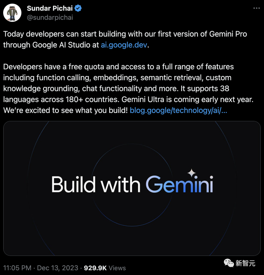 暴打GPT-3.5，谷歌Gemini大杀器官宣免费用！最强代码生成工具上线支持20+语言